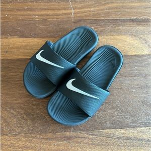 Nike Kids Black Slippers